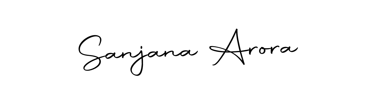 Make a short Sanjana Arora signature style. Manage your documents anywhere anytime using Autography-DOLnW. Create and add eSignatures, submit forms, share and send files easily. Sanjana Arora signature style 10 images and pictures png