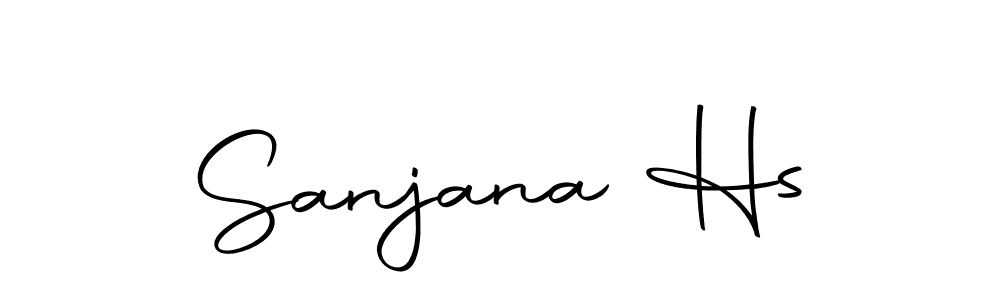 Use a signature maker to create a handwritten signature online. With this signature software, you can design (Autography-DOLnW) your own signature for name Sanjana Hs. Sanjana Hs signature style 10 images and pictures png