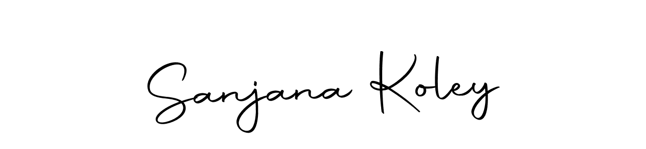Make a beautiful signature design for name Sanjana Koley. Use this online signature maker to create a handwritten signature for free. Sanjana Koley signature style 10 images and pictures png
