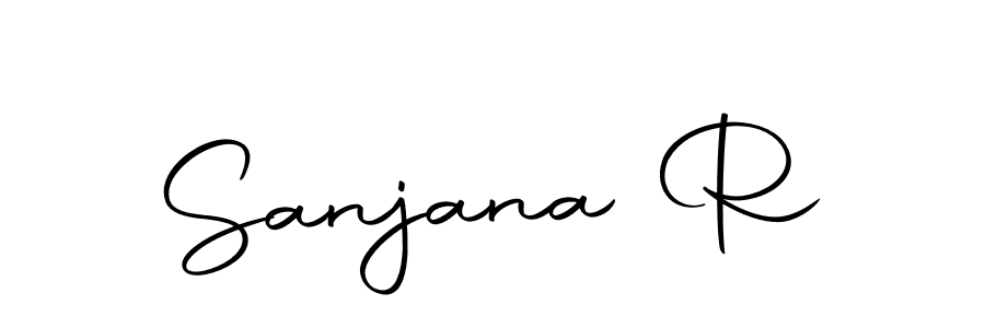 Sanjana R stylish signature style. Best Handwritten Sign (Autography-DOLnW) for my name. Handwritten Signature Collection Ideas for my name Sanjana R. Sanjana R signature style 10 images and pictures png