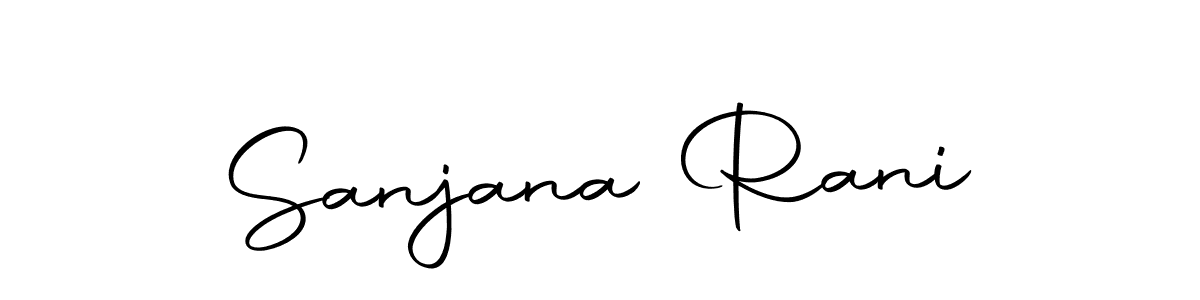 Sanjana Rani stylish signature style. Best Handwritten Sign (Autography-DOLnW) for my name. Handwritten Signature Collection Ideas for my name Sanjana Rani. Sanjana Rani signature style 10 images and pictures png