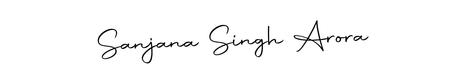 Sanjana Singh Arora stylish signature style. Best Handwritten Sign (Autography-DOLnW) for my name. Handwritten Signature Collection Ideas for my name Sanjana Singh Arora. Sanjana Singh Arora signature style 10 images and pictures png