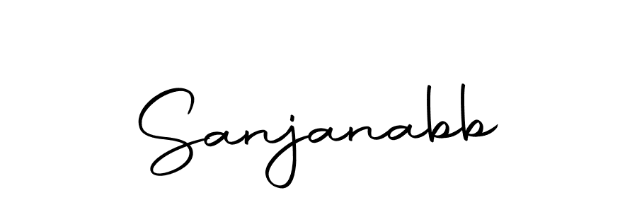 How to make Sanjanabb name signature. Use Autography-DOLnW style for creating short signs online. This is the latest handwritten sign. Sanjanabb signature style 10 images and pictures png