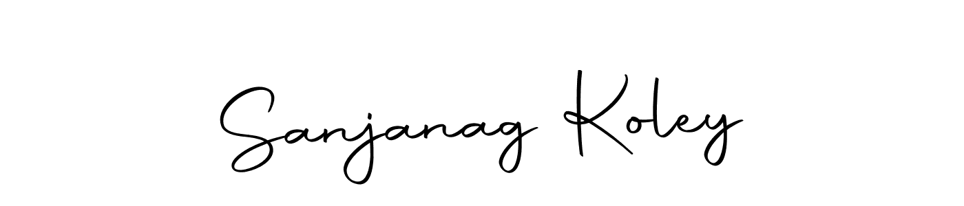 Make a short Sanjanag Koley signature style. Manage your documents anywhere anytime using Autography-DOLnW. Create and add eSignatures, submit forms, share and send files easily. Sanjanag Koley signature style 10 images and pictures png