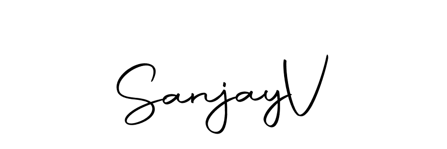 Autography-DOLnW is a professional signature style that is perfect for those who want to add a touch of class to their signature. It is also a great choice for those who want to make their signature more unique. Get Sanjay  V name to fancy signature for free. Sanjay  V signature style 10 images and pictures png