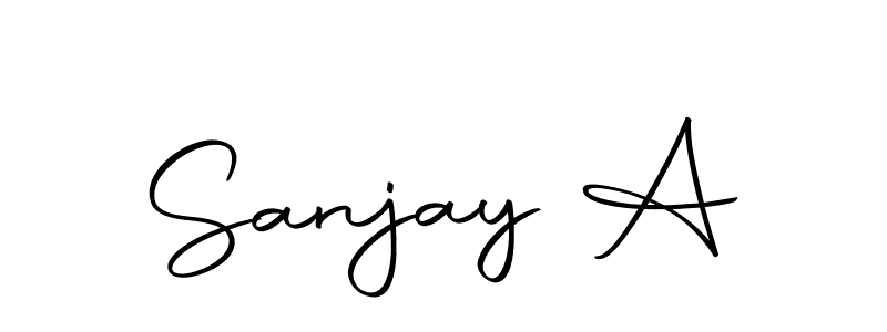 Design your own signature with our free online signature maker. With this signature software, you can create a handwritten (Autography-DOLnW) signature for name Sanjay A. Sanjay A signature style 10 images and pictures png