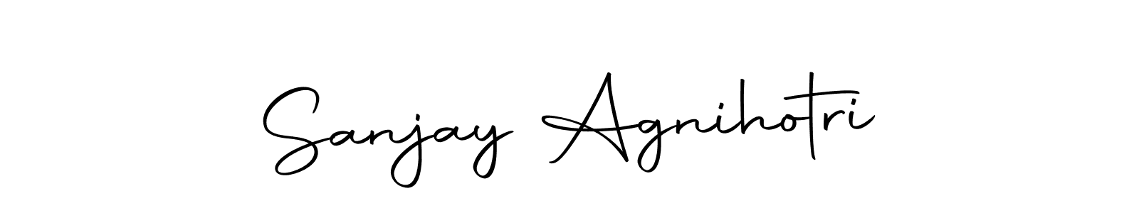 Use a signature maker to create a handwritten signature online. With this signature software, you can design (Autography-DOLnW) your own signature for name Sanjay Agnihotri. Sanjay Agnihotri signature style 10 images and pictures png