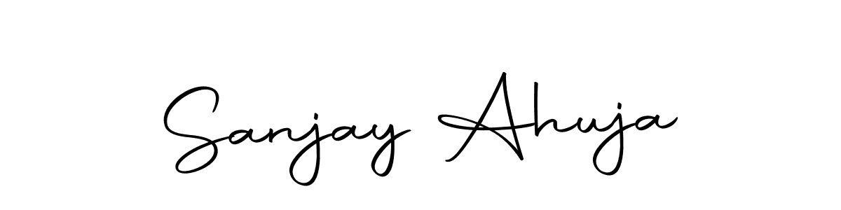 Design your own signature with our free online signature maker. With this signature software, you can create a handwritten (Autography-DOLnW) signature for name Sanjay Ahuja. Sanjay Ahuja signature style 10 images and pictures png