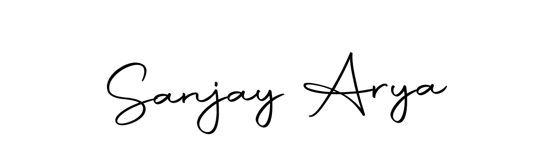 Make a beautiful signature design for name Sanjay Arya. With this signature (Autography-DOLnW) style, you can create a handwritten signature for free. Sanjay Arya signature style 10 images and pictures png