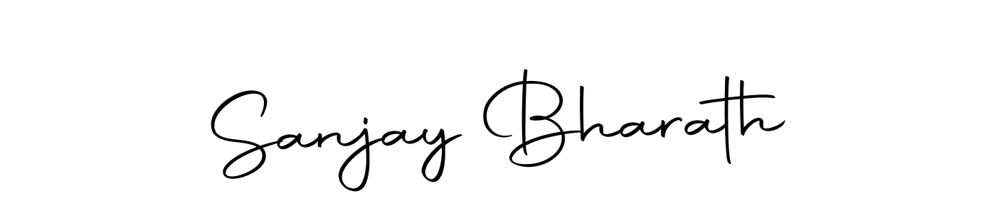 You should practise on your own different ways (Autography-DOLnW) to write your name (Sanjay Bharath) in signature. don't let someone else do it for you. Sanjay Bharath signature style 10 images and pictures png