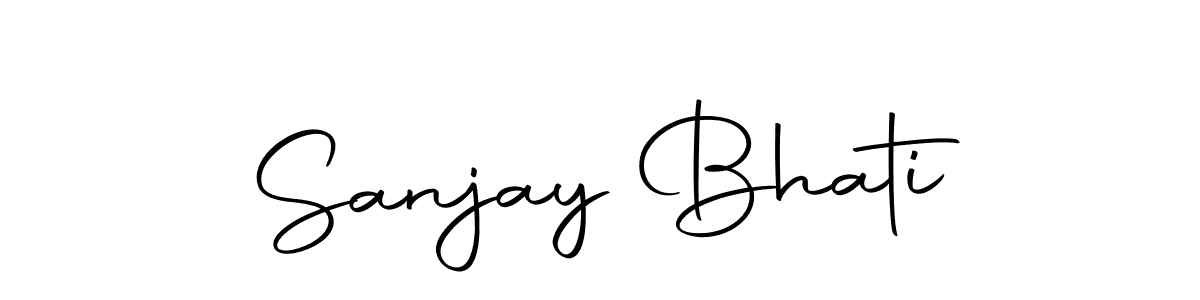 Create a beautiful signature design for name Sanjay Bhati. With this signature (Autography-DOLnW) fonts, you can make a handwritten signature for free. Sanjay Bhati signature style 10 images and pictures png