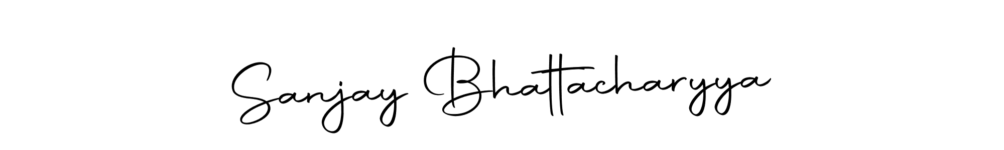 How to make Sanjay Bhattacharyya name signature. Use Autography-DOLnW style for creating short signs online. This is the latest handwritten sign. Sanjay Bhattacharyya signature style 10 images and pictures png