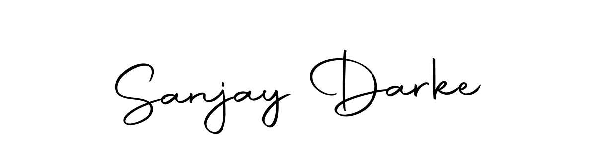 How to make Sanjay Darke name signature. Use Autography-DOLnW style for creating short signs online. This is the latest handwritten sign. Sanjay Darke signature style 10 images and pictures png
