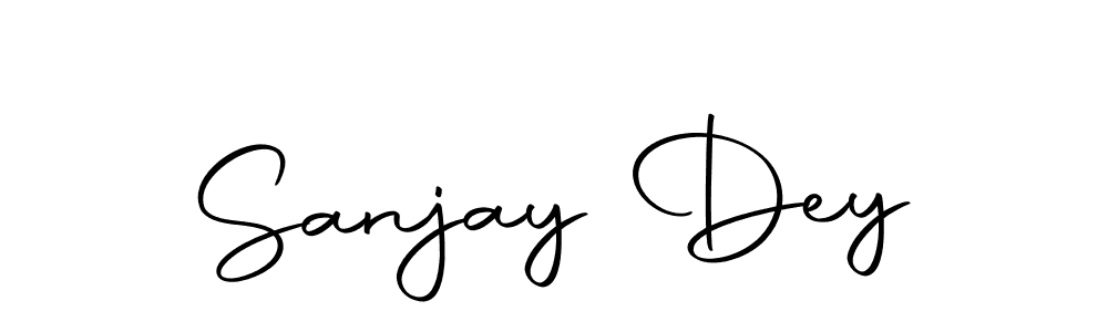 How to make Sanjay Dey name signature. Use Autography-DOLnW style for creating short signs online. This is the latest handwritten sign. Sanjay Dey signature style 10 images and pictures png