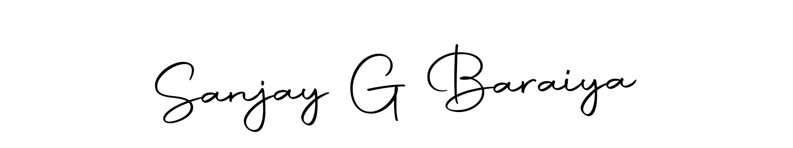 Use a signature maker to create a handwritten signature online. With this signature software, you can design (Autography-DOLnW) your own signature for name Sanjay G Baraiya. Sanjay G Baraiya signature style 10 images and pictures png