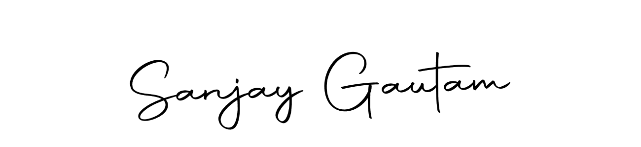 Design your own signature with our free online signature maker. With this signature software, you can create a handwritten (Autography-DOLnW) signature for name Sanjay Gautam. Sanjay Gautam signature style 10 images and pictures png