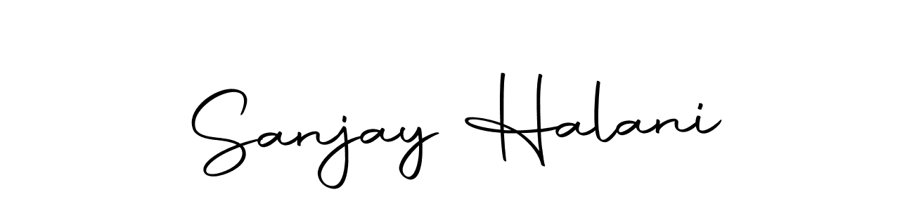 Use a signature maker to create a handwritten signature online. With this signature software, you can design (Autography-DOLnW) your own signature for name Sanjay Halani. Sanjay Halani signature style 10 images and pictures png