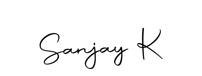 Create a beautiful signature design for name Sanjay K. With this signature (Autography-DOLnW) fonts, you can make a handwritten signature for free. Sanjay K signature style 10 images and pictures png
