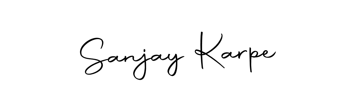 if you are searching for the best signature style for your name Sanjay Karpe. so please give up your signature search. here we have designed multiple signature styles  using Autography-DOLnW. Sanjay Karpe signature style 10 images and pictures png