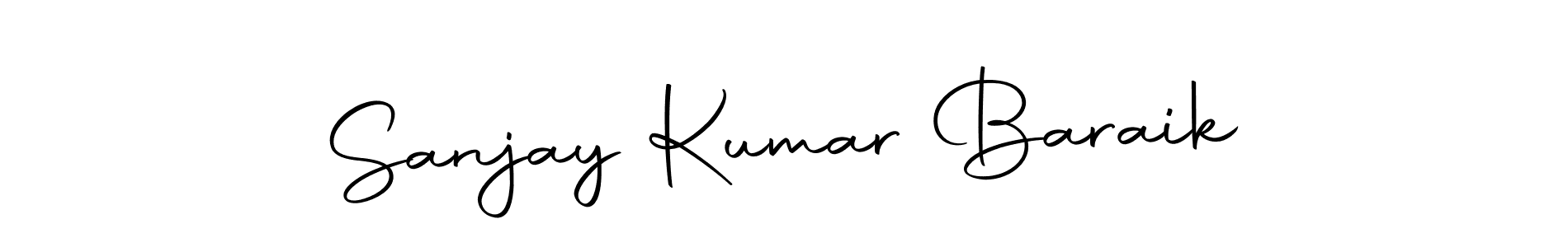 How to make Sanjay Kumar Baraik name signature. Use Autography-DOLnW style for creating short signs online. This is the latest handwritten sign. Sanjay Kumar Baraik signature style 10 images and pictures png