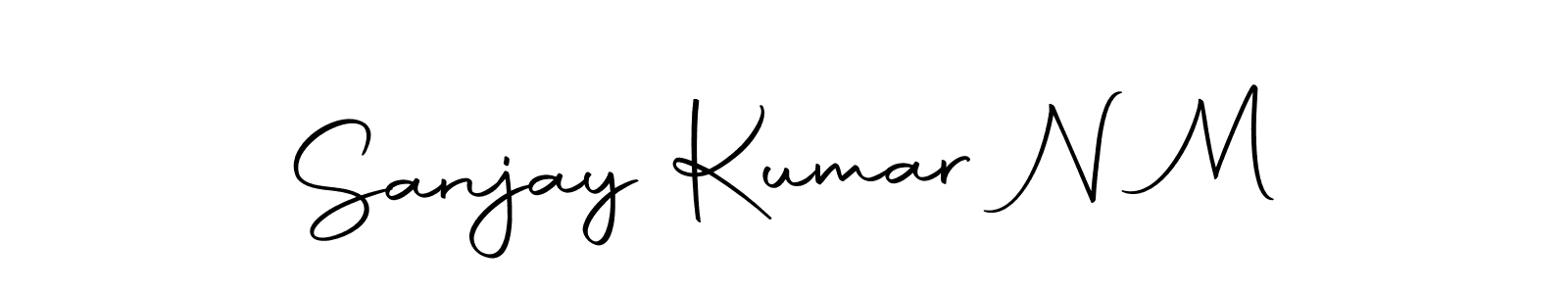 Sanjay Kumar N M stylish signature style. Best Handwritten Sign (Autography-DOLnW) for my name. Handwritten Signature Collection Ideas for my name Sanjay Kumar N M. Sanjay Kumar N M signature style 10 images and pictures png