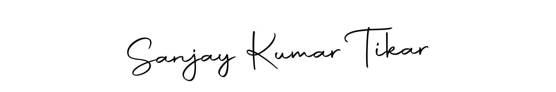 How to make Sanjay Kumar Tikar name signature. Use Autography-DOLnW style for creating short signs online. This is the latest handwritten sign. Sanjay Kumar Tikar signature style 10 images and pictures png