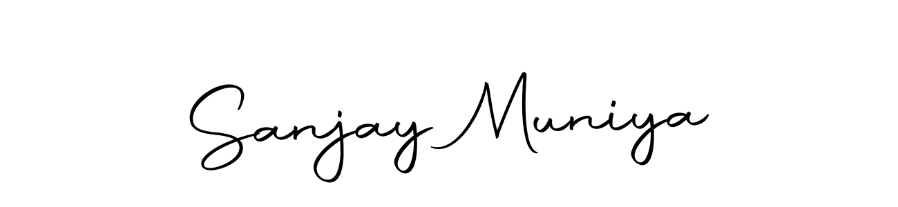 Sanjay Muniya stylish signature style. Best Handwritten Sign (Autography-DOLnW) for my name. Handwritten Signature Collection Ideas for my name Sanjay Muniya. Sanjay Muniya signature style 10 images and pictures png