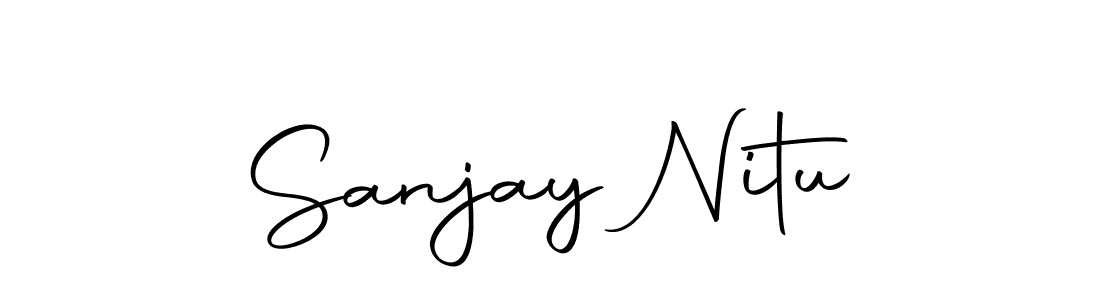 The best way (Autography-DOLnW) to make a short signature is to pick only two or three words in your name. The name Sanjay Nitu include a total of six letters. For converting this name. Sanjay Nitu signature style 10 images and pictures png