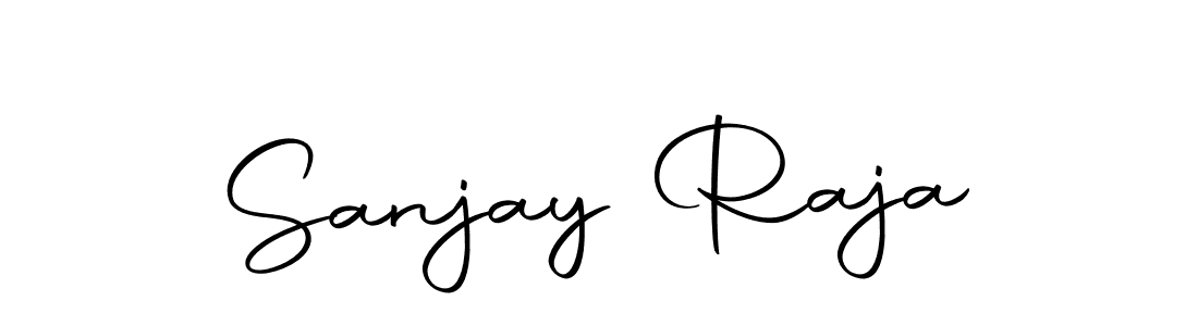 How to make Sanjay Raja name signature. Use Autography-DOLnW style for creating short signs online. This is the latest handwritten sign. Sanjay Raja signature style 10 images and pictures png