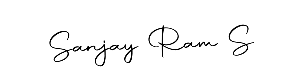 Use a signature maker to create a handwritten signature online. With this signature software, you can design (Autography-DOLnW) your own signature for name Sanjay Ram S. Sanjay Ram S signature style 10 images and pictures png