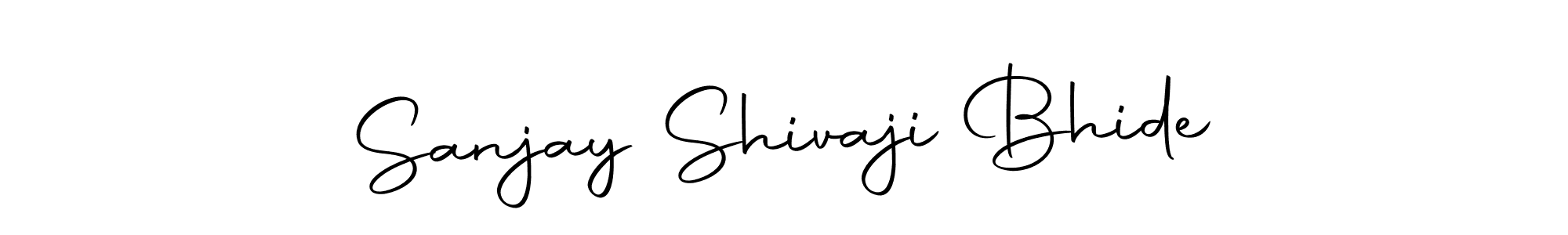 How to make Sanjay Shivaji Bhide name signature. Use Autography-DOLnW style for creating short signs online. This is the latest handwritten sign. Sanjay Shivaji Bhide signature style 10 images and pictures png