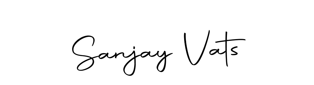 Design your own signature with our free online signature maker. With this signature software, you can create a handwritten (Autography-DOLnW) signature for name Sanjay Vats. Sanjay Vats signature style 10 images and pictures png