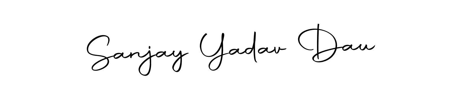 How to make Sanjay Yadav Dau signature? Autography-DOLnW is a professional autograph style. Create handwritten signature for Sanjay Yadav Dau name. Sanjay Yadav Dau signature style 10 images and pictures png