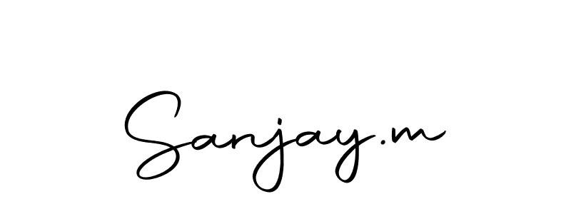 How to make Sanjay.m signature? Autography-DOLnW is a professional autograph style. Create handwritten signature for Sanjay.m name. Sanjay.m signature style 10 images and pictures png