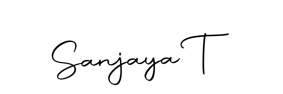 Sanjaya T stylish signature style. Best Handwritten Sign (Autography-DOLnW) for my name. Handwritten Signature Collection Ideas for my name Sanjaya T. Sanjaya T signature style 10 images and pictures png