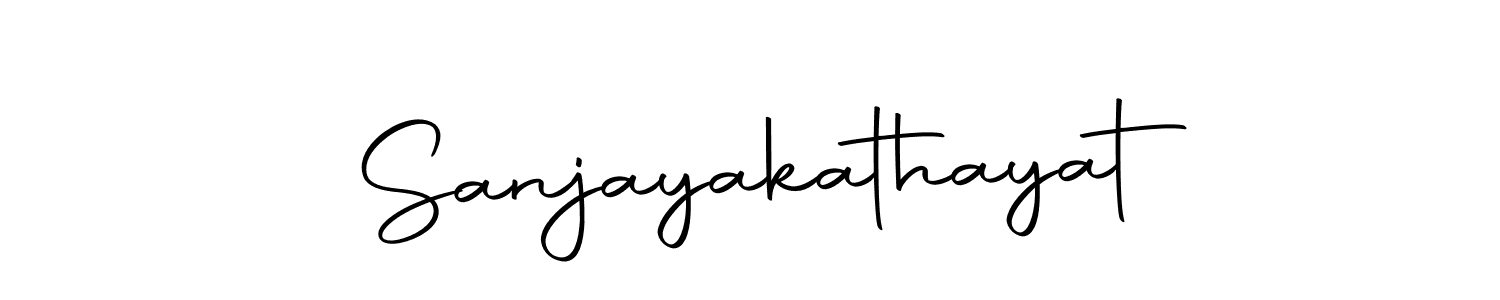 Design your own signature with our free online signature maker. With this signature software, you can create a handwritten (Autography-DOLnW) signature for name Sanjayakathayat. Sanjayakathayat signature style 10 images and pictures png