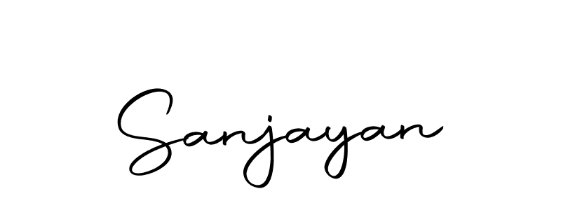 Design your own signature with our free online signature maker. With this signature software, you can create a handwritten (Autography-DOLnW) signature for name Sanjayan. Sanjayan signature style 10 images and pictures png