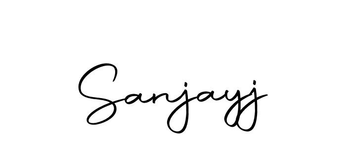 The best way (Autography-DOLnW) to make a short signature is to pick only two or three words in your name. The name Sanjayj include a total of six letters. For converting this name. Sanjayj signature style 10 images and pictures png
