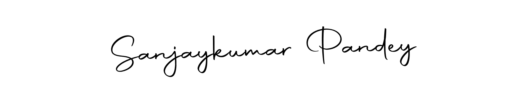 Sanjaykumar Pandey stylish signature style. Best Handwritten Sign (Autography-DOLnW) for my name. Handwritten Signature Collection Ideas for my name Sanjaykumar Pandey. Sanjaykumar Pandey signature style 10 images and pictures png