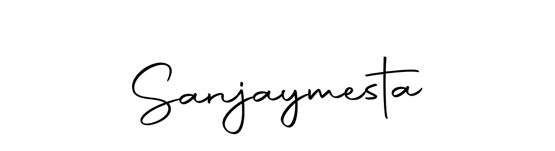 Use a signature maker to create a handwritten signature online. With this signature software, you can design (Autography-DOLnW) your own signature for name Sanjaymesta. Sanjaymesta signature style 10 images and pictures png