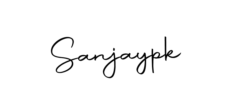 Design your own signature with our free online signature maker. With this signature software, you can create a handwritten (Autography-DOLnW) signature for name Sanjaypk. Sanjaypk signature style 10 images and pictures png