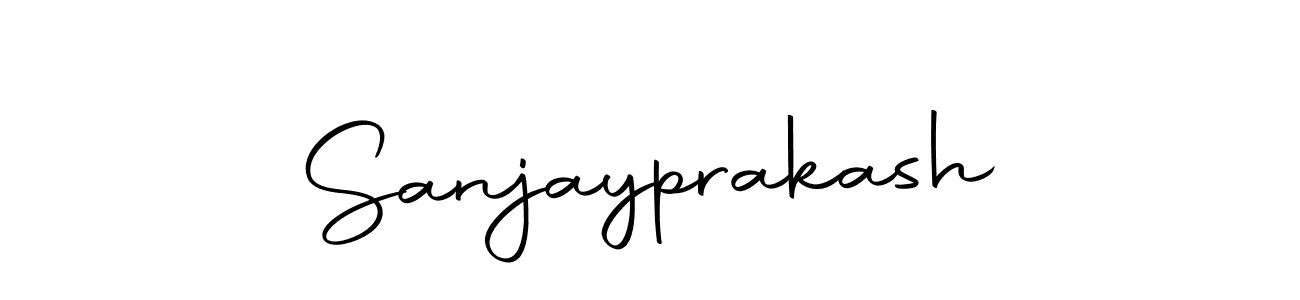 Create a beautiful signature design for name Sanjayprakash. With this signature (Autography-DOLnW) fonts, you can make a handwritten signature for free. Sanjayprakash signature style 10 images and pictures png