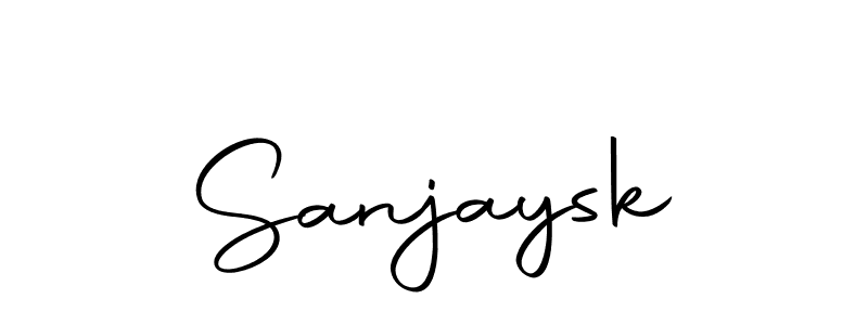 How to make Sanjaysk name signature. Use Autography-DOLnW style for creating short signs online. This is the latest handwritten sign. Sanjaysk signature style 10 images and pictures png