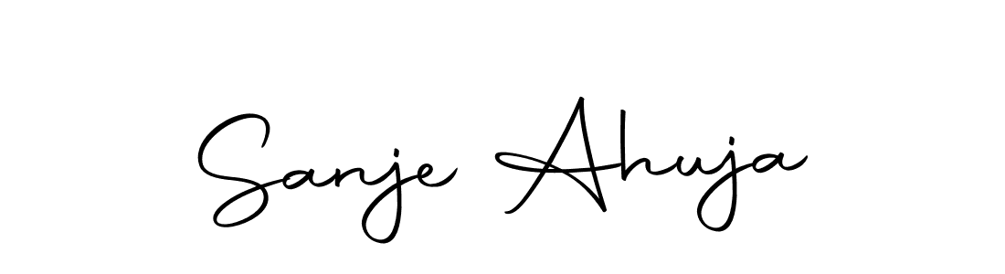 if you are searching for the best signature style for your name Sanje Ahuja. so please give up your signature search. here we have designed multiple signature styles  using Autography-DOLnW. Sanje Ahuja signature style 10 images and pictures png