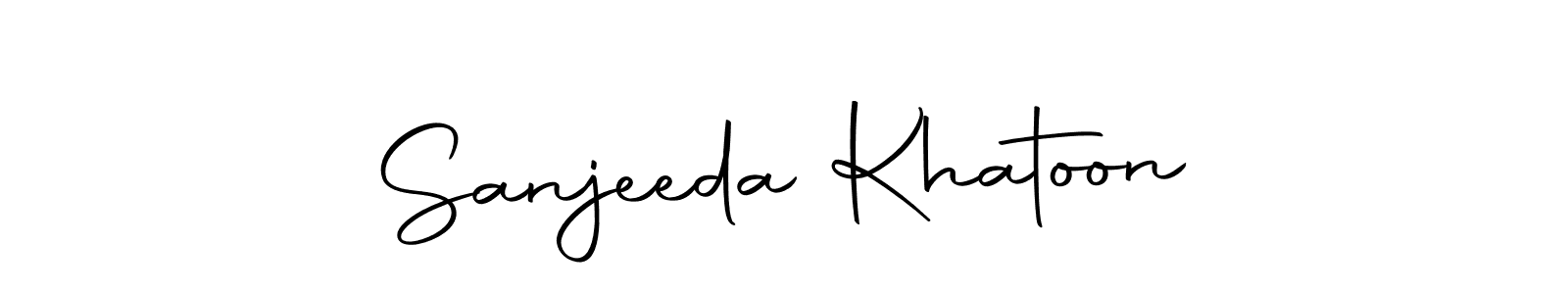 Use a signature maker to create a handwritten signature online. With this signature software, you can design (Autography-DOLnW) your own signature for name Sanjeeda Khatoon. Sanjeeda Khatoon signature style 10 images and pictures png