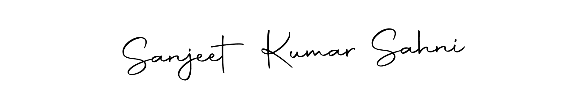 This is the best signature style for the Sanjeet Kumar Sahni name. Also you like these signature font (Autography-DOLnW). Mix name signature. Sanjeet Kumar Sahni signature style 10 images and pictures png