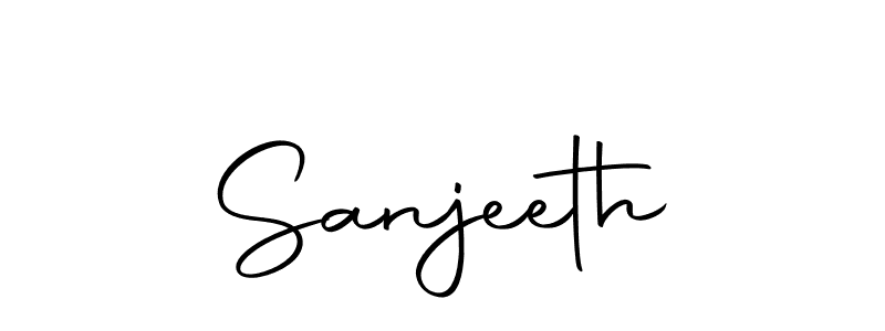 You can use this online signature creator to create a handwritten signature for the name Sanjeeth. This is the best online autograph maker. Sanjeeth signature style 10 images and pictures png