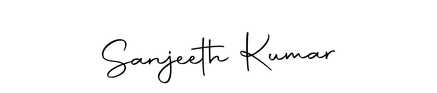 Create a beautiful signature design for name Sanjeeth Kumar. With this signature (Autography-DOLnW) fonts, you can make a handwritten signature for free. Sanjeeth Kumar signature style 10 images and pictures png