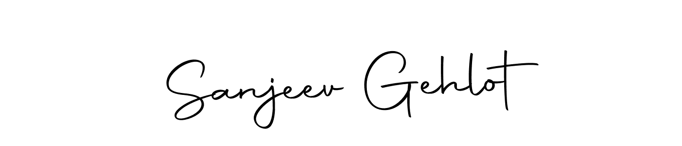 How to make Sanjeev Gehlot name signature. Use Autography-DOLnW style for creating short signs online. This is the latest handwritten sign. Sanjeev Gehlot signature style 10 images and pictures png