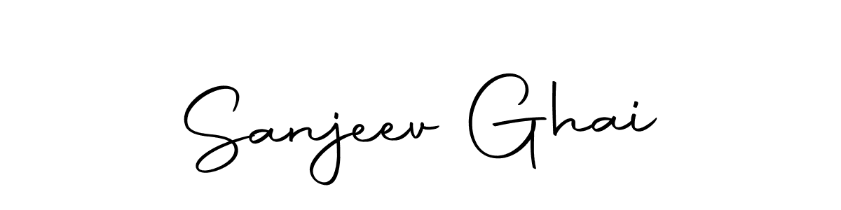 How to make Sanjeev Ghai name signature. Use Autography-DOLnW style for creating short signs online. This is the latest handwritten sign. Sanjeev Ghai signature style 10 images and pictures png